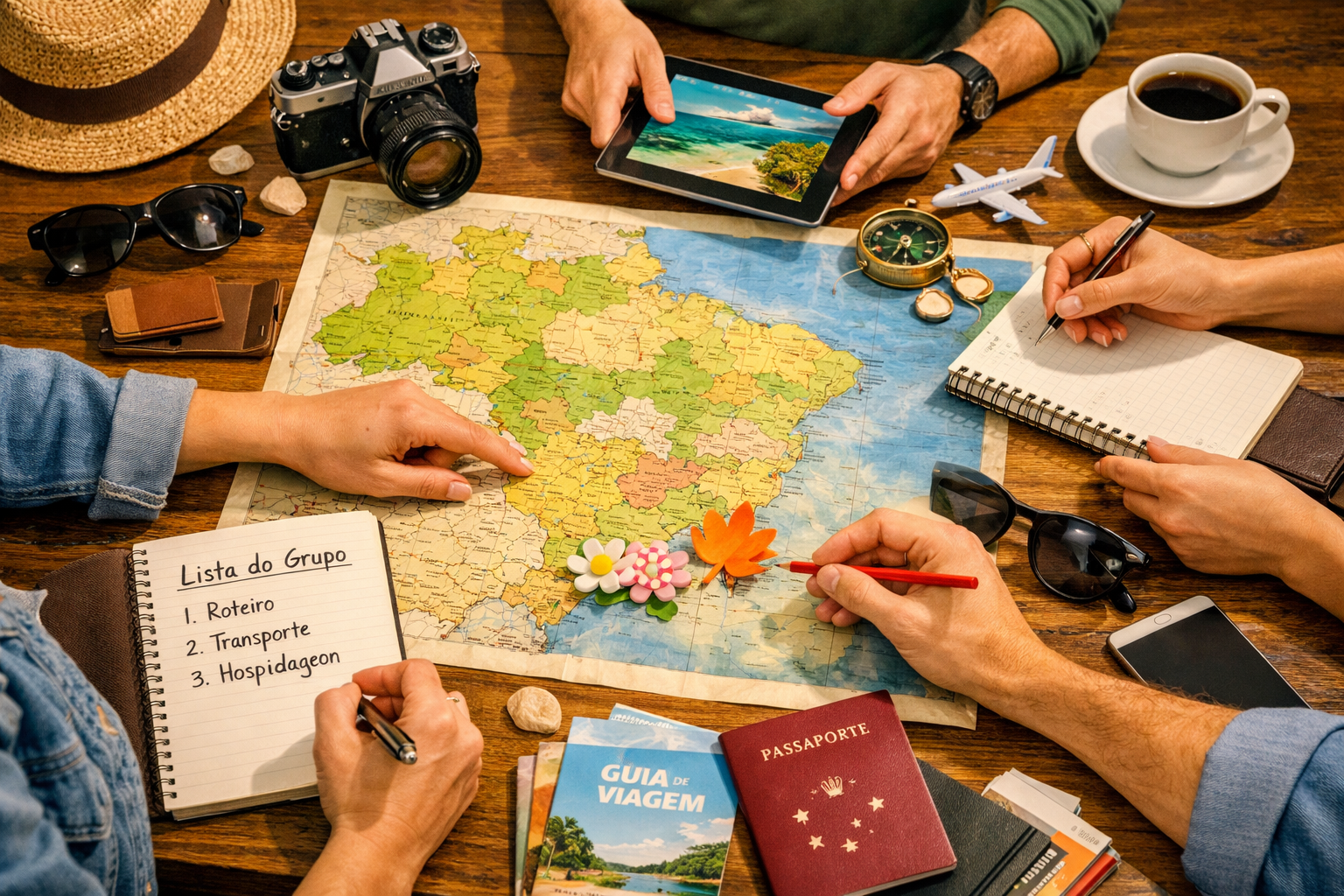 Como organizar viagens em grupo